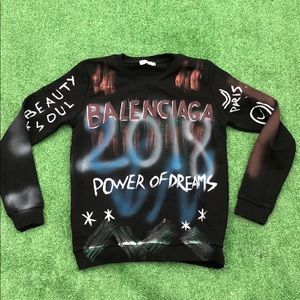 Balenciaga power of dream pullover sweater
